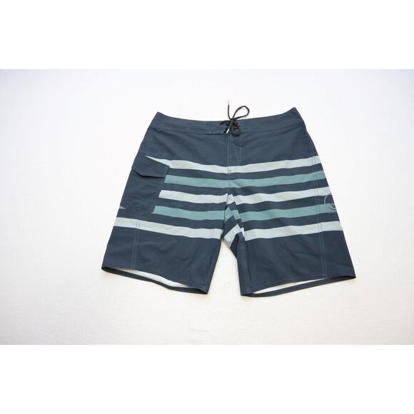Volcom Performance Board Shorts Athletic Striped Water Mens Size 33 - Picture 1 of 5